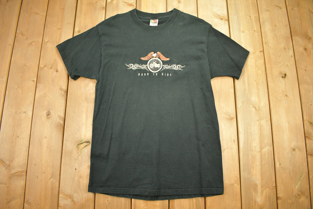 Vintage 1990s Born To Ride Motorcycle T-Shirt