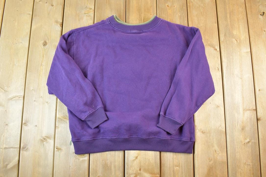 Vintage 1990s Flower Gate Outdoorsman Double Collar Crewneck Sweatshirt