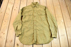 Vintage 1960s OG-107 Military Sateen Shirt