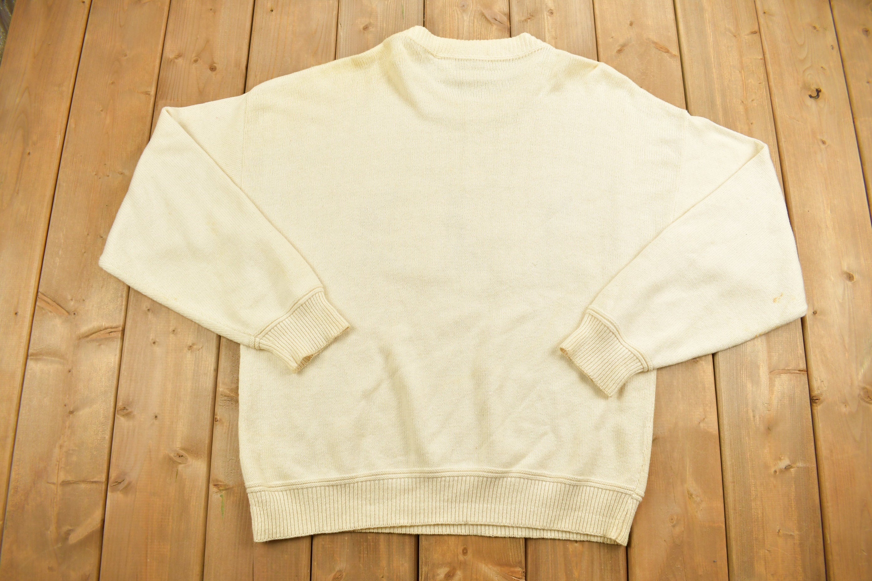 Vintage 1990s Susquehanna Trail Embroidered Golf Knitted Sweater