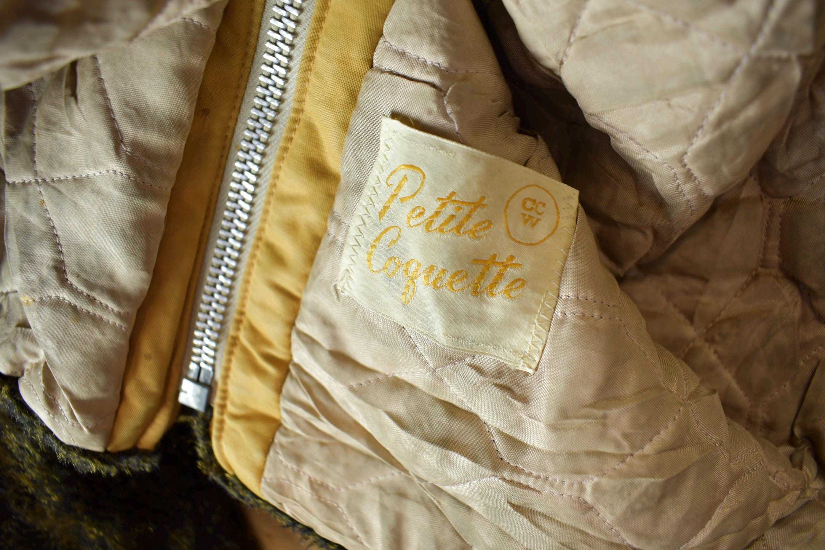 Vintage 1960s Deep Pile Borg Fabric Fleece Parka Jacket