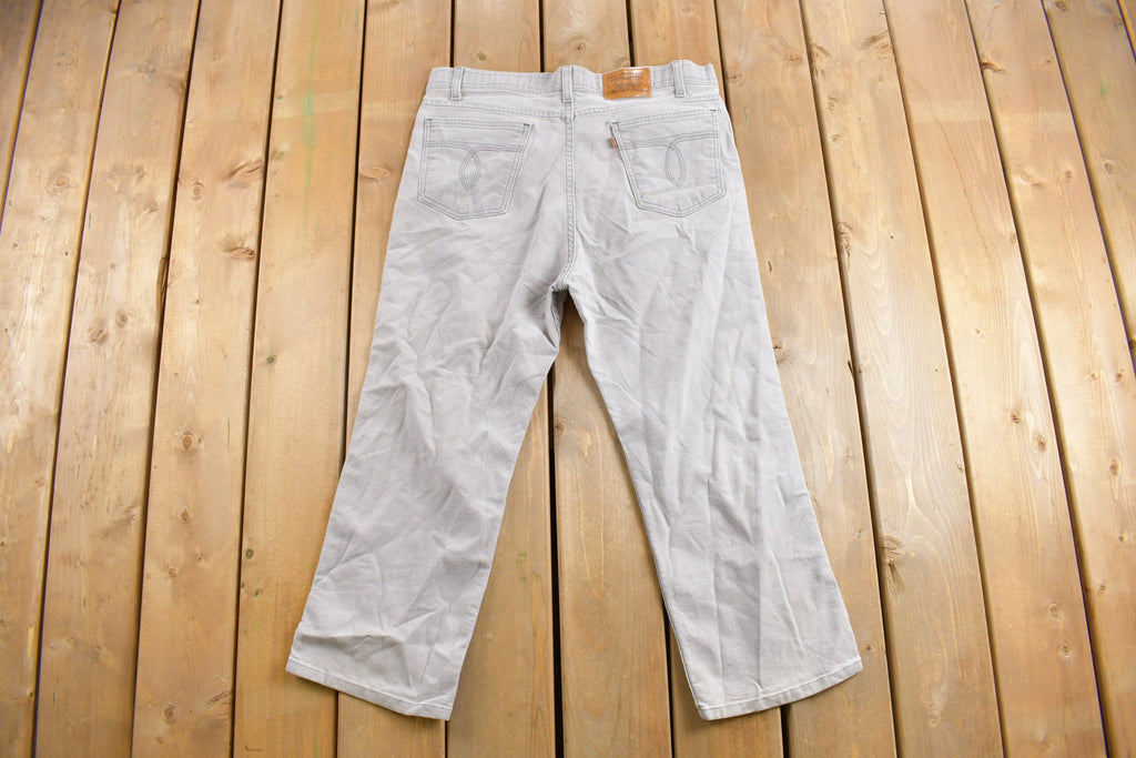Vintage 1980s Levi's Brown Tab Jeans Size 35 x 24.5