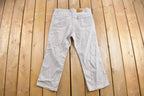 Vintage 1980s Levi's Brown Tab Jeans Size 35 x 24.5