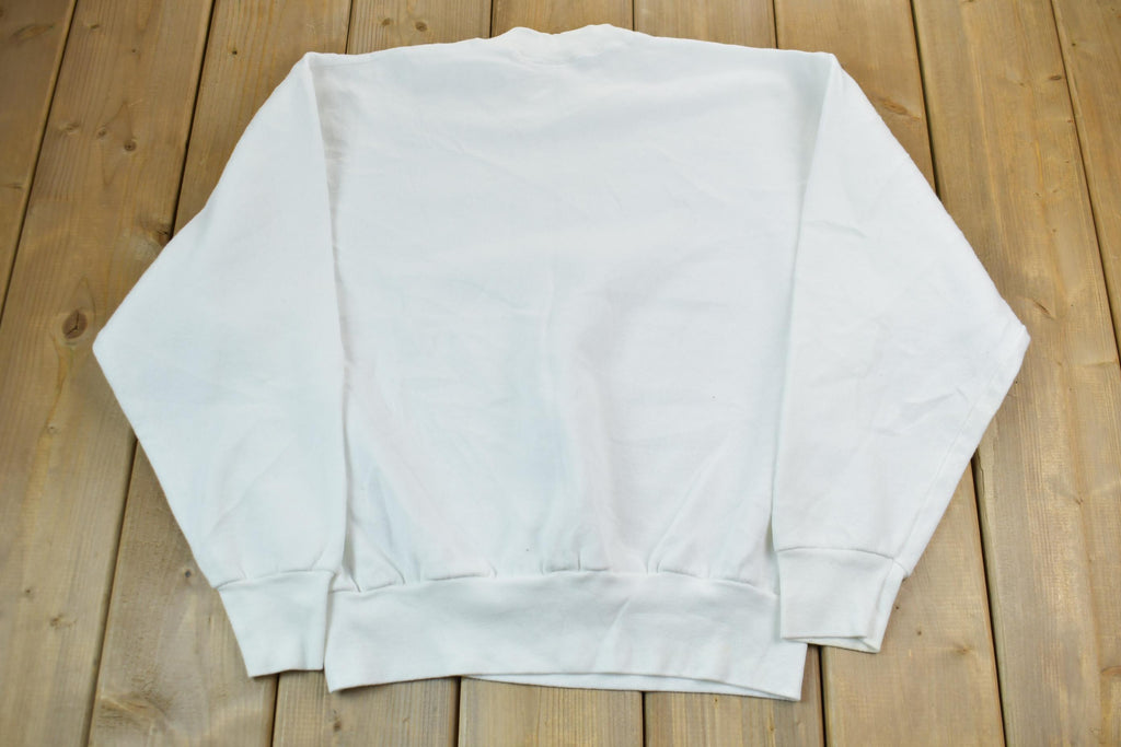 Vintage 1990s blank White Crewneck Sweatshirt