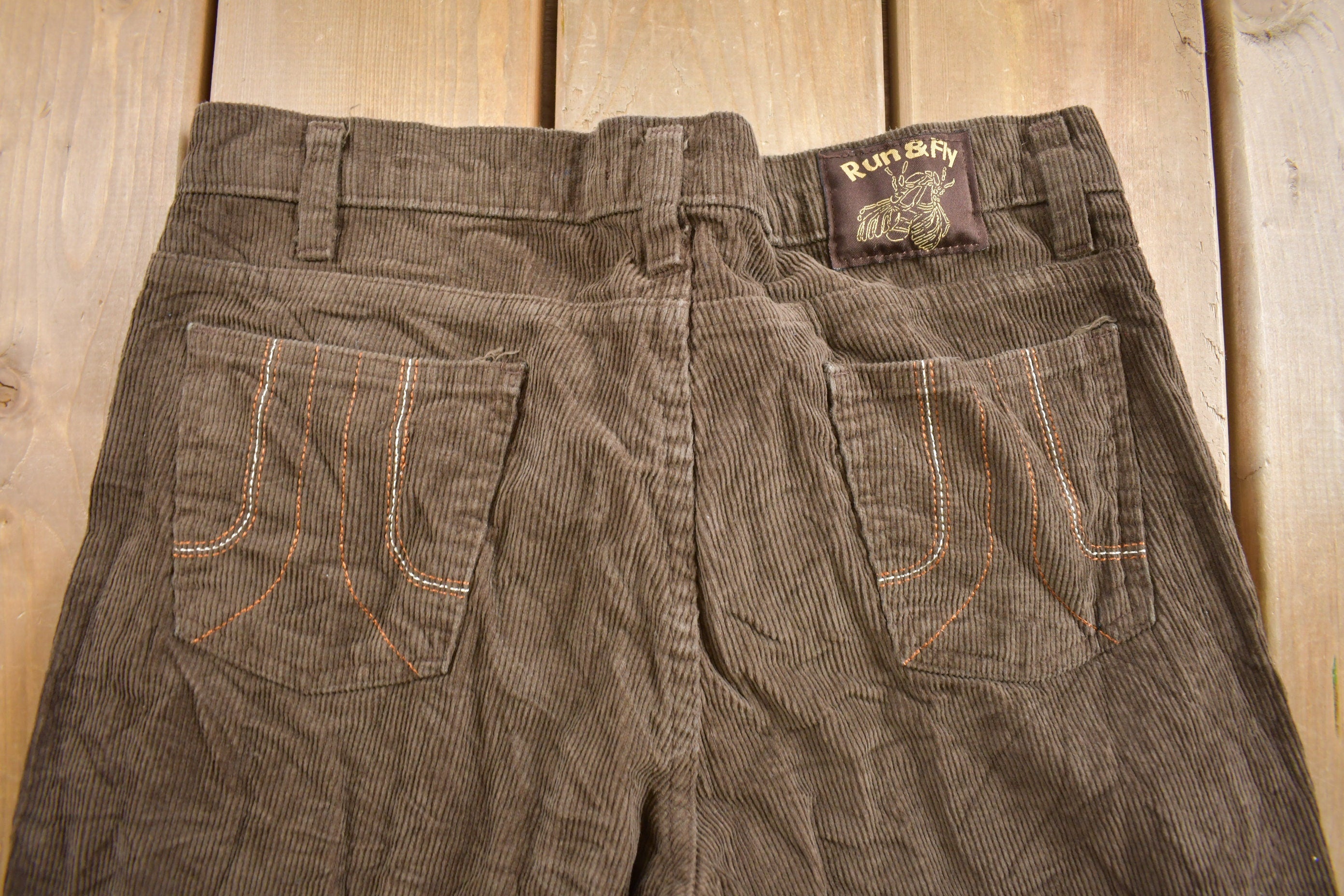 Vintage 1990s Run & Fly Corduroy Flared Pants