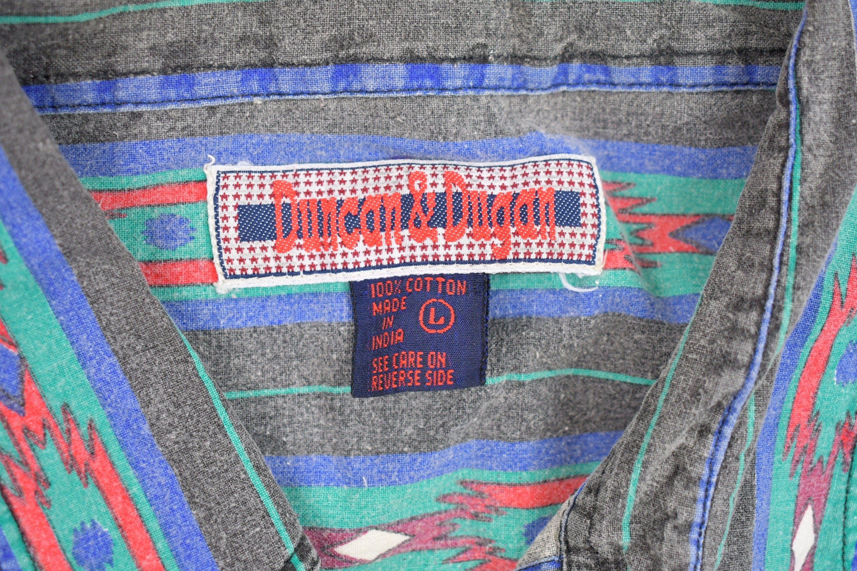 Vintage 1990s Duncan and Dugan Button Up T-Shirt