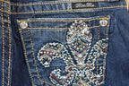Vintage Y2K Miss Me Bedazzled Low Rise Jeans Size 26x31