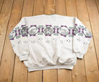 Vintage 1990s Majestic Wolf Outdoorsman Crewneck Sweatshirt Made In USA