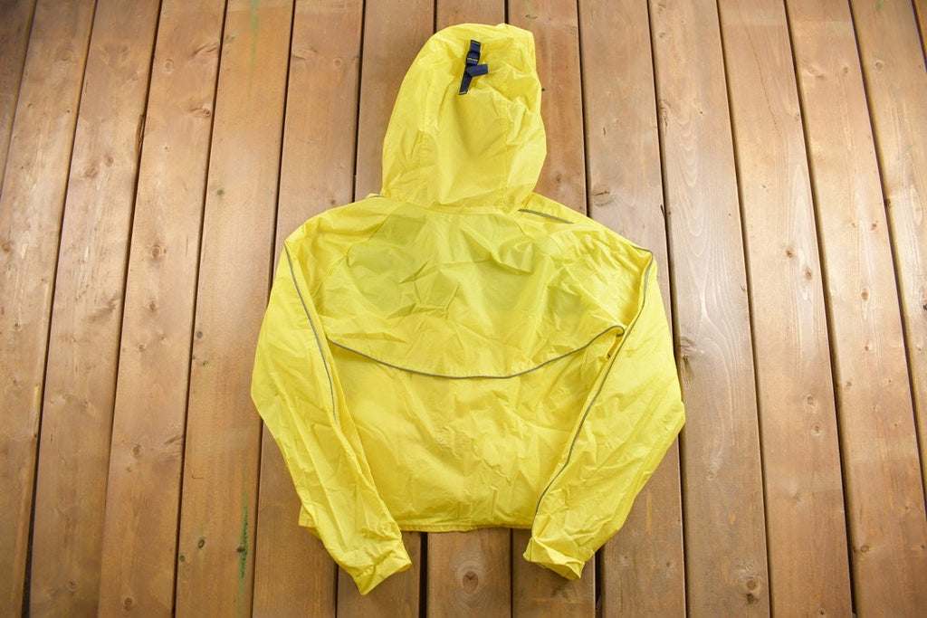 Vintage 1990s Cannondale Yellow Windbreaker Jacket Size Medium
