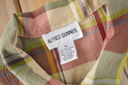 Vintage 1990s Alfred Dunner Plaid Button Up Blouse Size 14