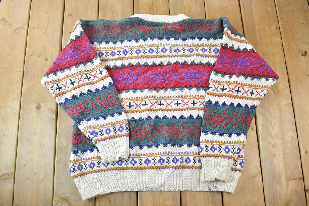 Vintage 1990s Old Glory Knit Crewneck Sweater