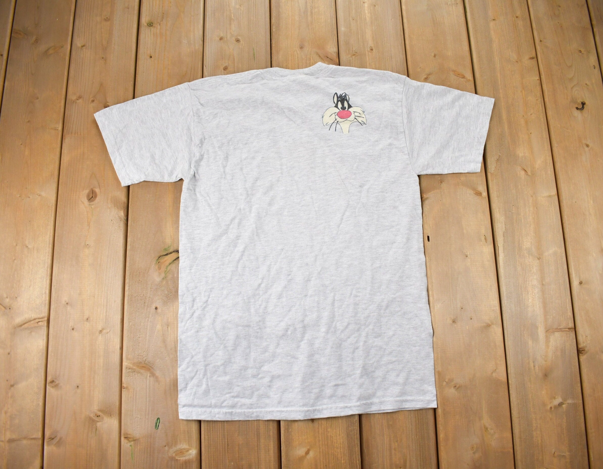 Vintage 1990s Tweety Bird Sylvester T-Shirt  90s Graphic Tee  Warner Bros  Jerzees  Cartoonist  Vintage Looney Tunes