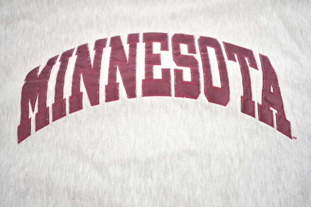 Vintage 1990s Minnesota University Embroidered Crewneck Made In USA