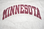 Vintage 1990s Minnesota University Embroidered Crewneck Made In USA