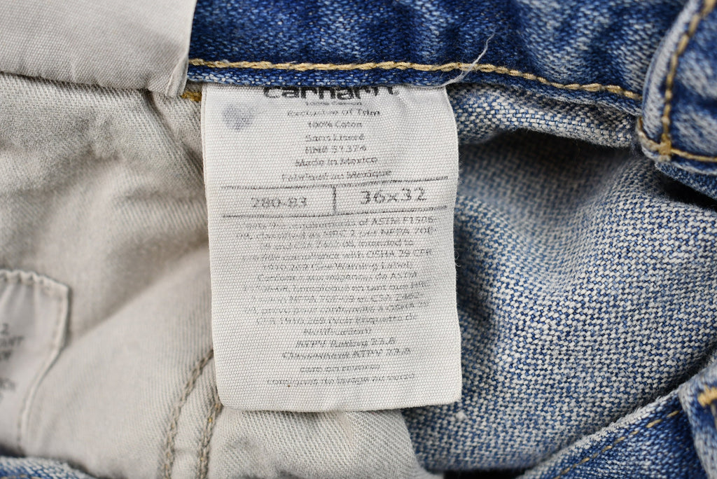 Vintage 1990s Carhartt Light-Mid Wash Flame Resistant Jeans
