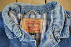 Vintage 1990s Levi's Denim Blanket Lined Vest Jacket Mens Medium
