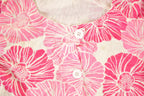 Vintage 1990s Floral Button Up Crewneck Sweatshirt Women's S
