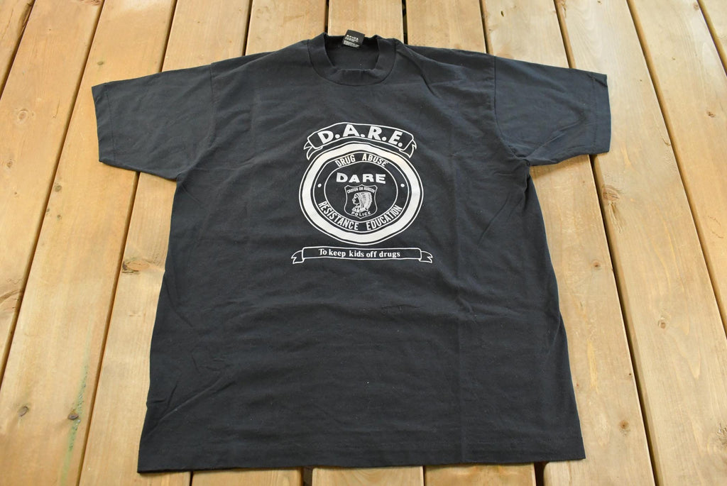 Vintage 1900s Dare to Resist Drugs And Violence Souvenir T-Shirt Men's L