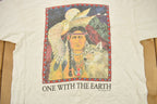 Vintage 1992 Native American Wolf Graphic T-Shirt
