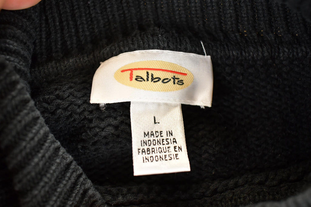 Vintage 1990s Talbots Chunky Holiday Knit Crewneck Sweater Women's L