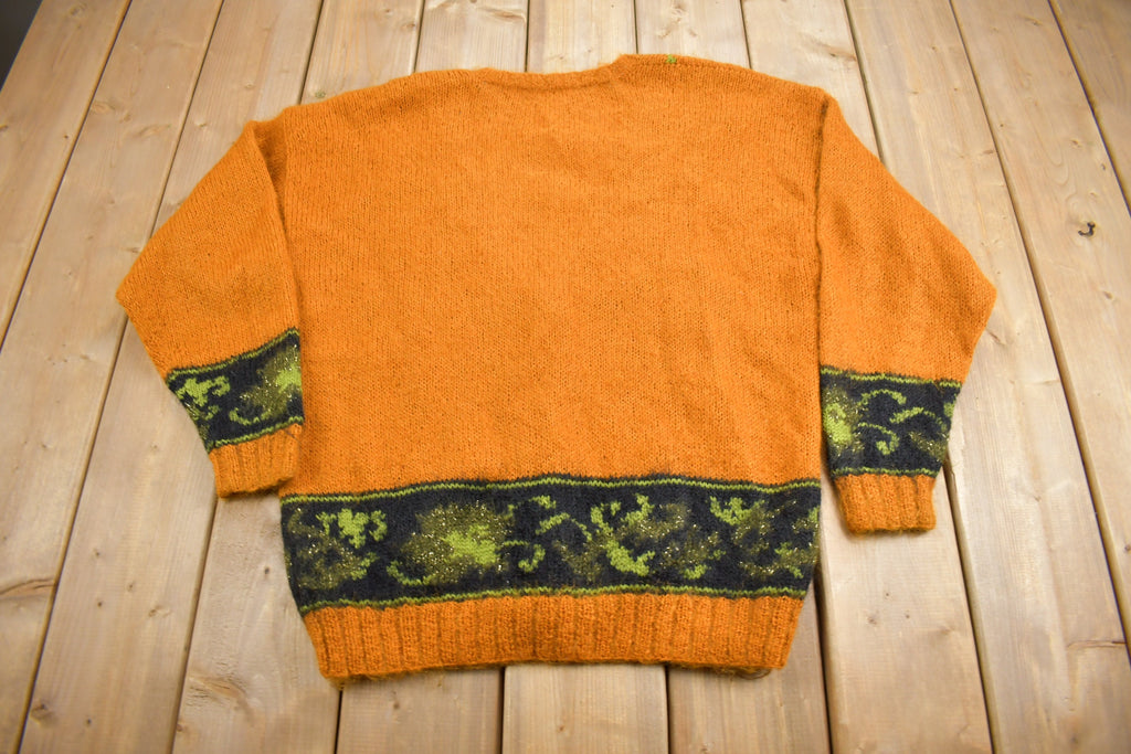 Vintage 1990s Michelle Stuart Studio Mohair Knit Cardigan Sweater