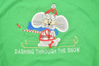 Vintage 1990s Cute Green Christmas Crewneck Sweater