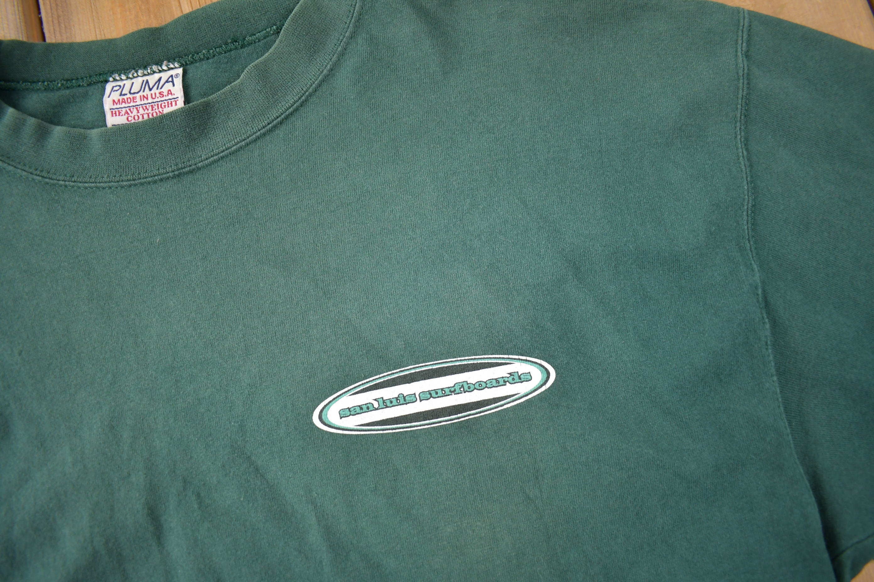 Vintage 1990s San Luis Surfboards Long Sleeve Graphic T Shirt Made In USA