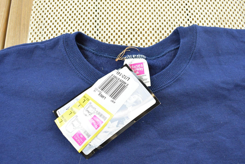 Vintage 1990s Deadstock Hanes Her Way Blank Crewneck Sweatshirt Womens L / 90s Printing Crewneck / Streetwear Blanks
