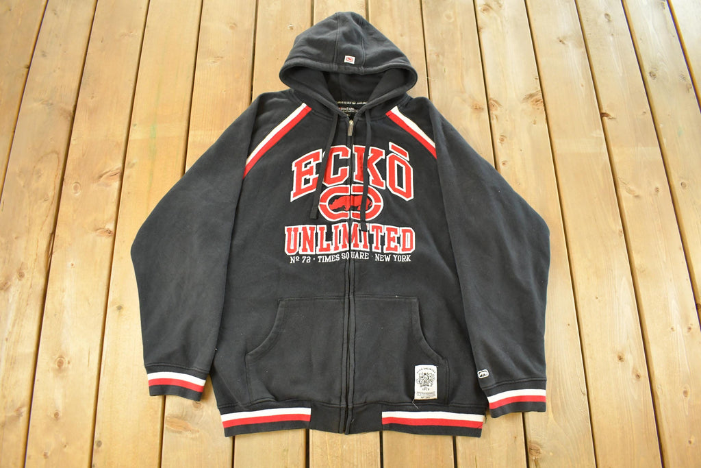 Vintage Y2K Ecko Unltd Full Zip Hoodie Sweater Men's XL
