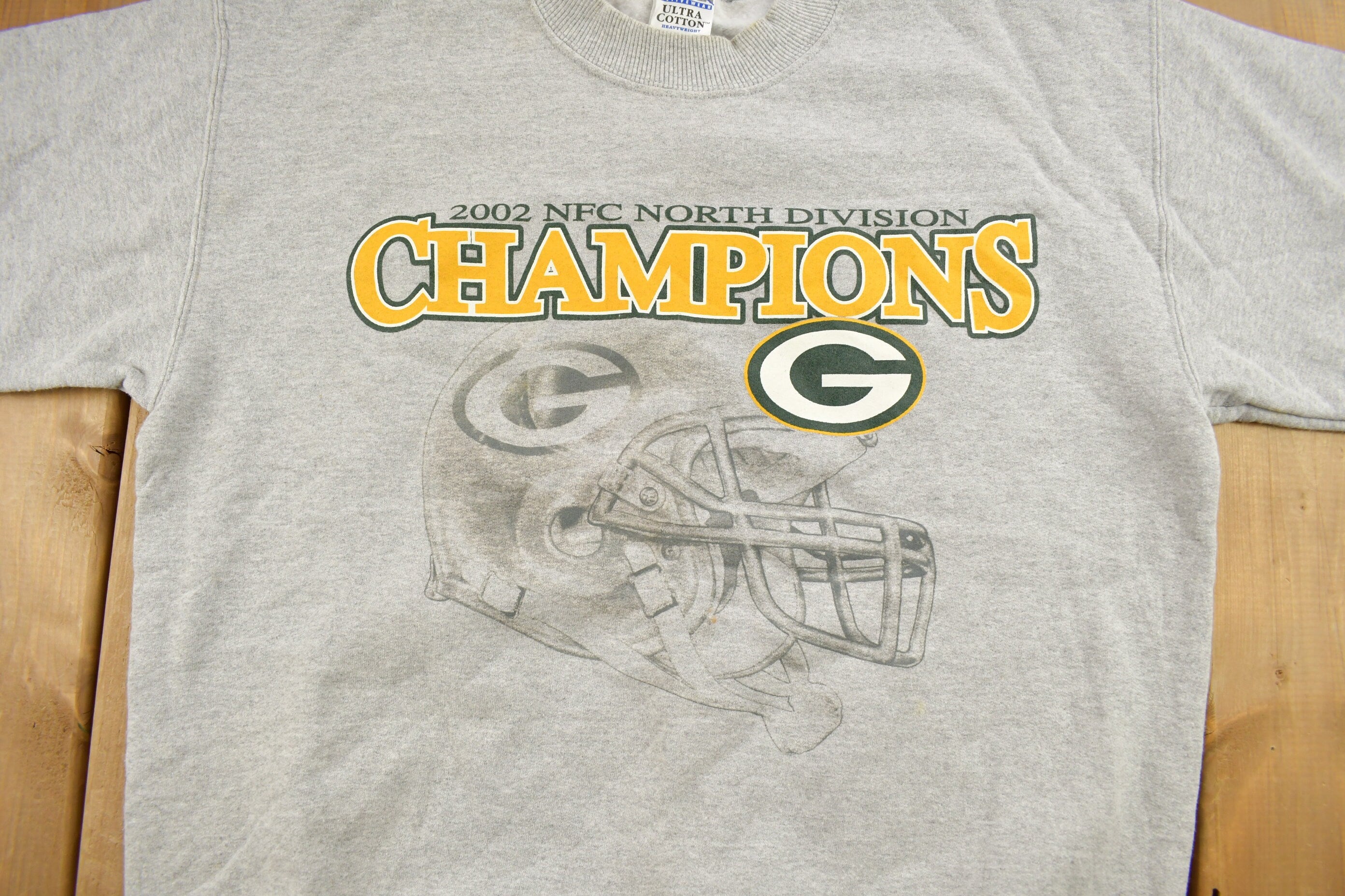 Vintage 2002 Green Bay Packers NFL Champions Crewneck Sweatshirt