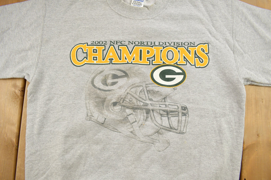 Vintage 2002 Green Bay Packers NFL Champions Crewneck Sweatshirt