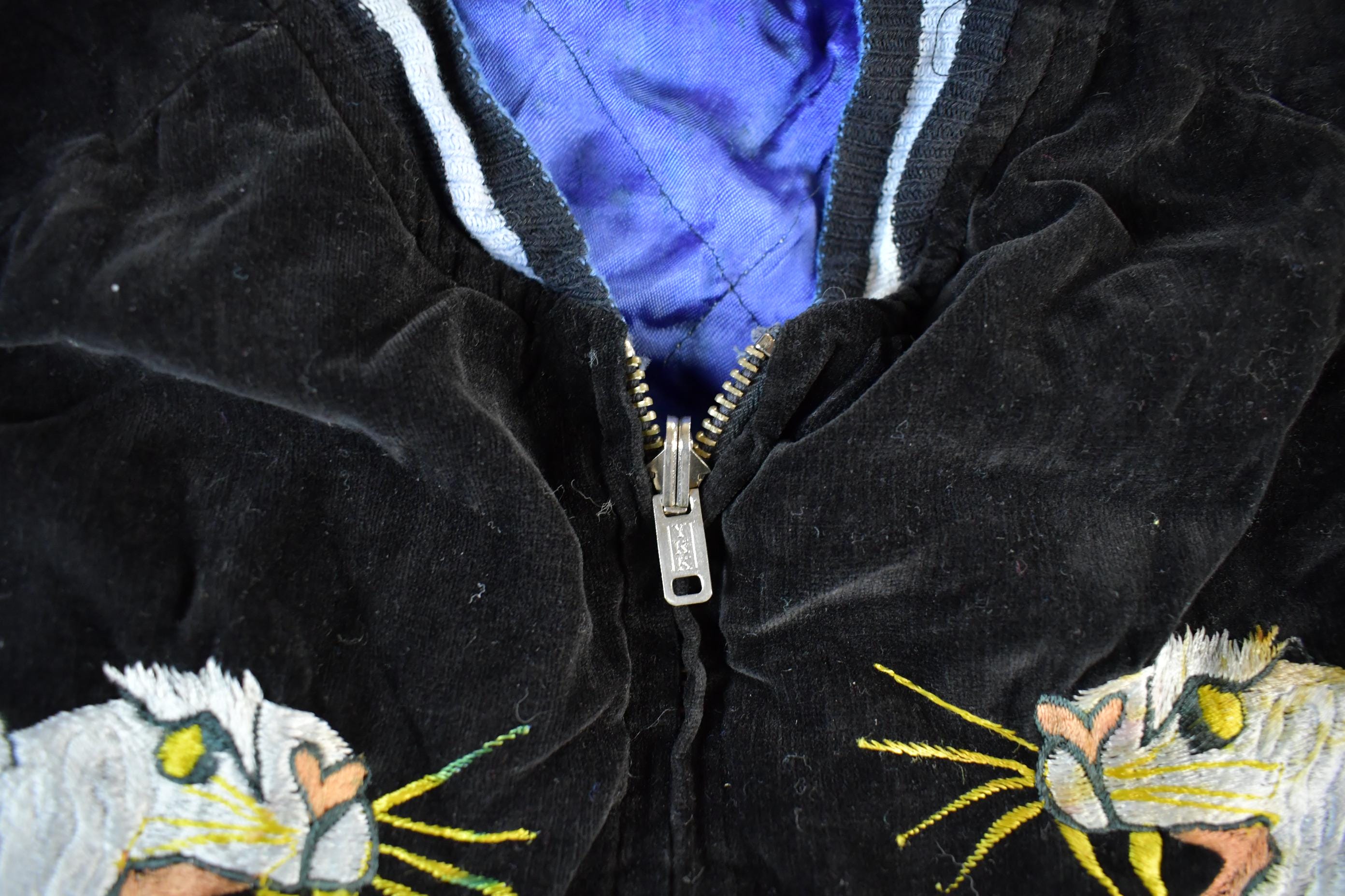Vintage 1950s 1960s Japan Sukajan Souvenir Bomber Jacket Men's S