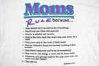 Vintage 1990s Moms Rule Graphic T Shirt