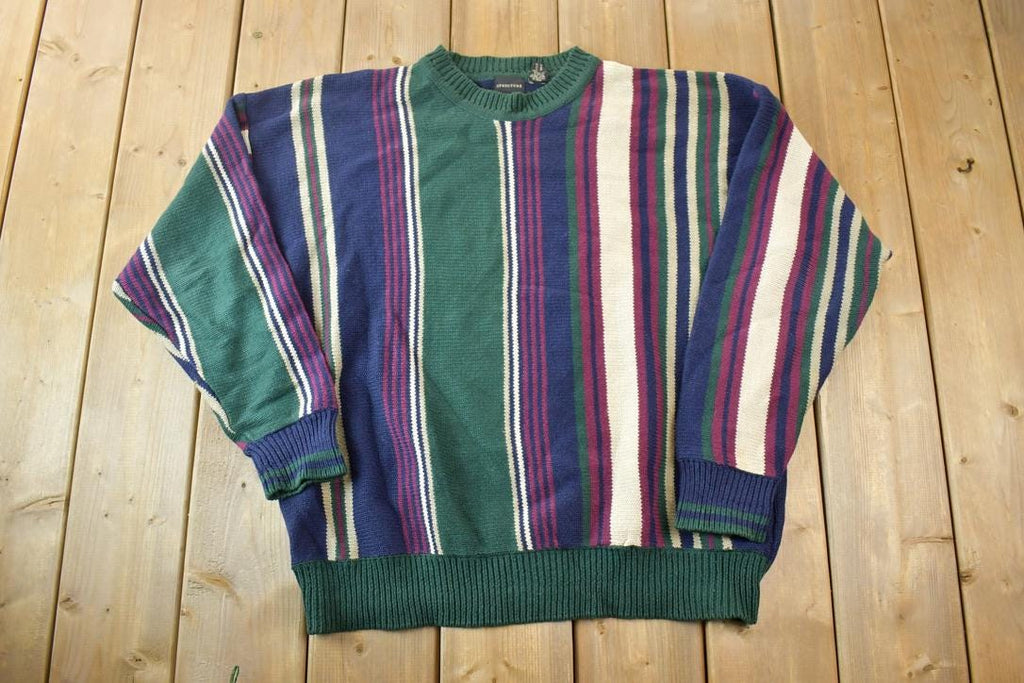 Vintage 1990s Structure Classic Knit Crewneck Sweater