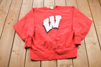 Vintage 1990s Wisconsin Badgers Champion Reverse Weave Crewneck Sweatshirt
