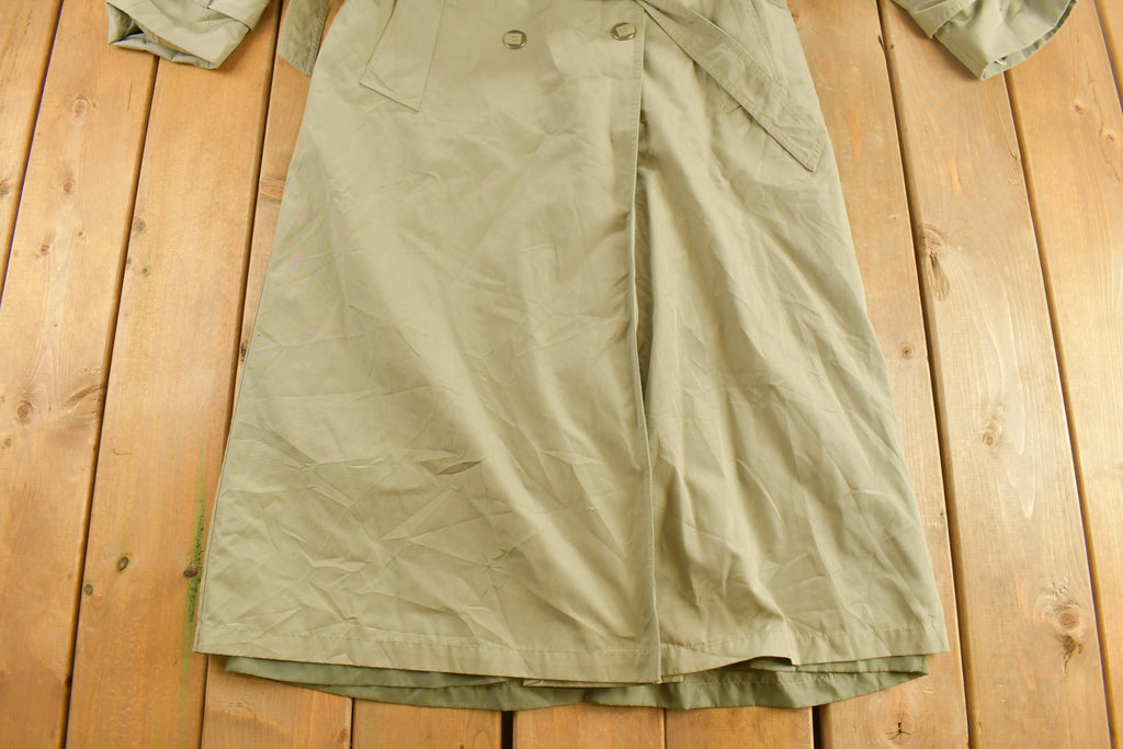 Vintage 1980s Fleet Street Beige Trench Coat
