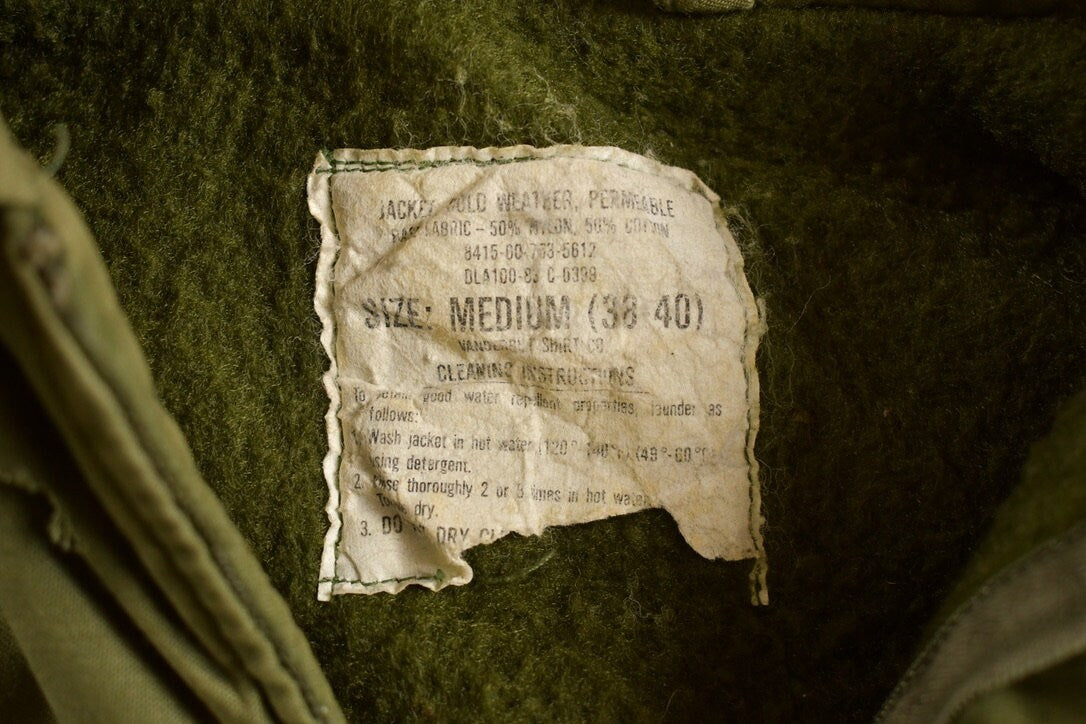 Vintage 1983 Cold Weather Field Coat