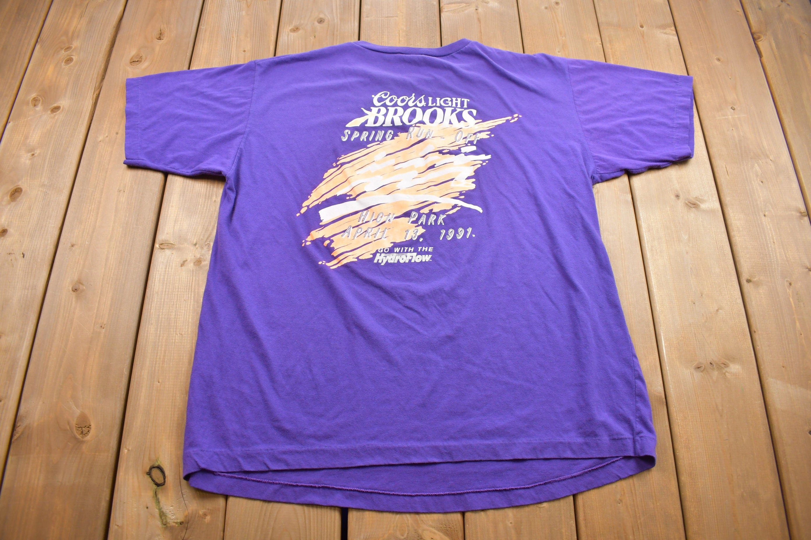 Vintage 1991 High Park Spring Run Off Brooks Graphic T Shirt