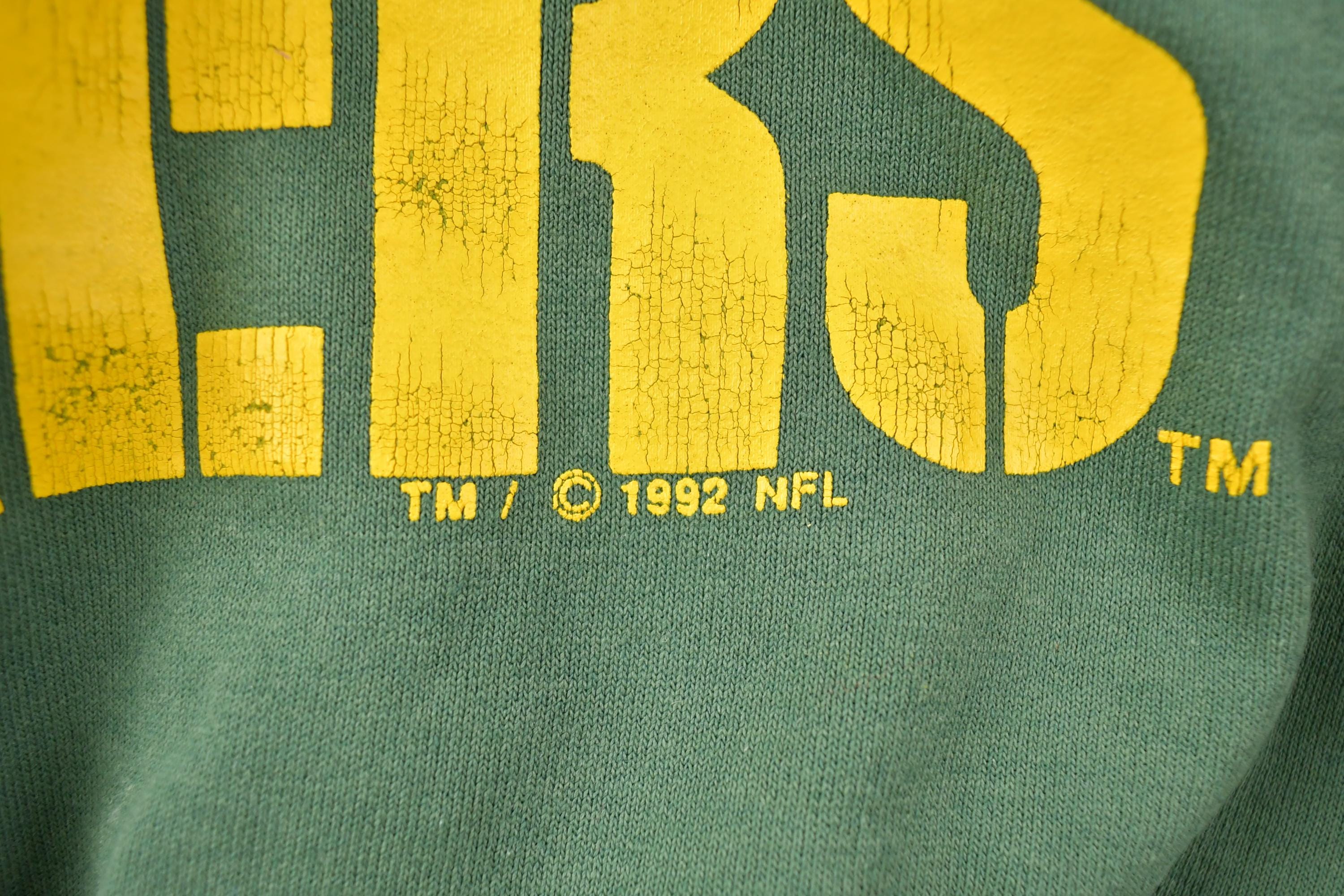 Vintage 1990s Green Bay Packers NFL Mock Neck Sweatshirt