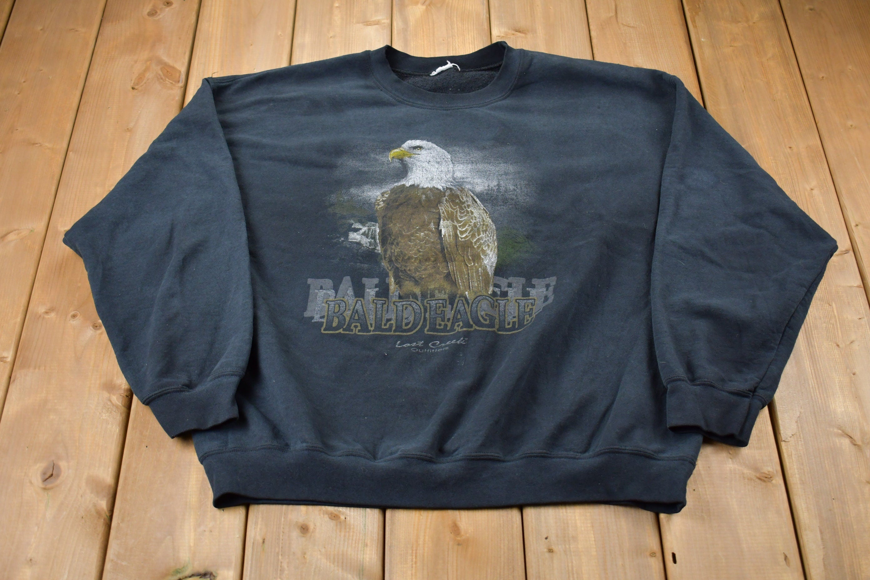 Vintage 1990s Bald Eagle Graphic Crewneck Sweatshirt