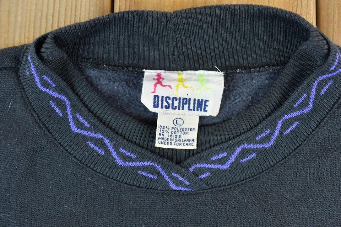 Vintage 1990s Blank Discipline Crewneck Sweatshirt