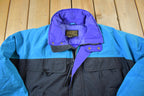Vintage 1990s Eddie Bauer Goose Down Puffer Ski Jacket - Medium - Made in Korea