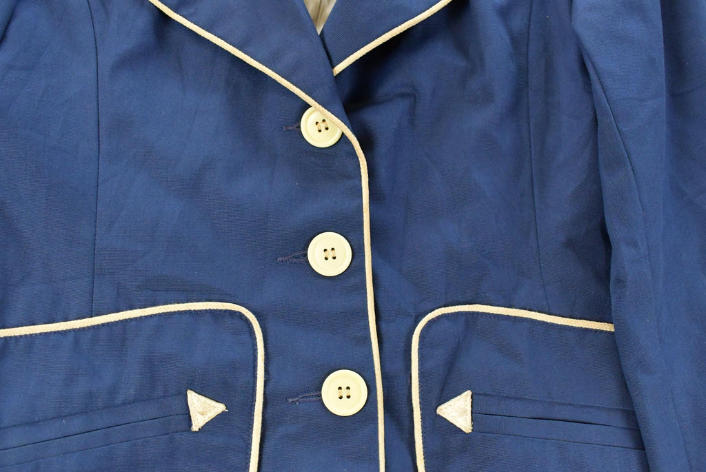 Vintage 1970s Navy Blue Blazer Jacket Women's Small