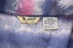 Vintage 1990s Winter Patterned Fleece Zip Up Sweater