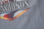 Vintage 1980s Camerons Harley Davidson Perth Ontario Single Stitch 3D Emblem T-Shirt Made In USA