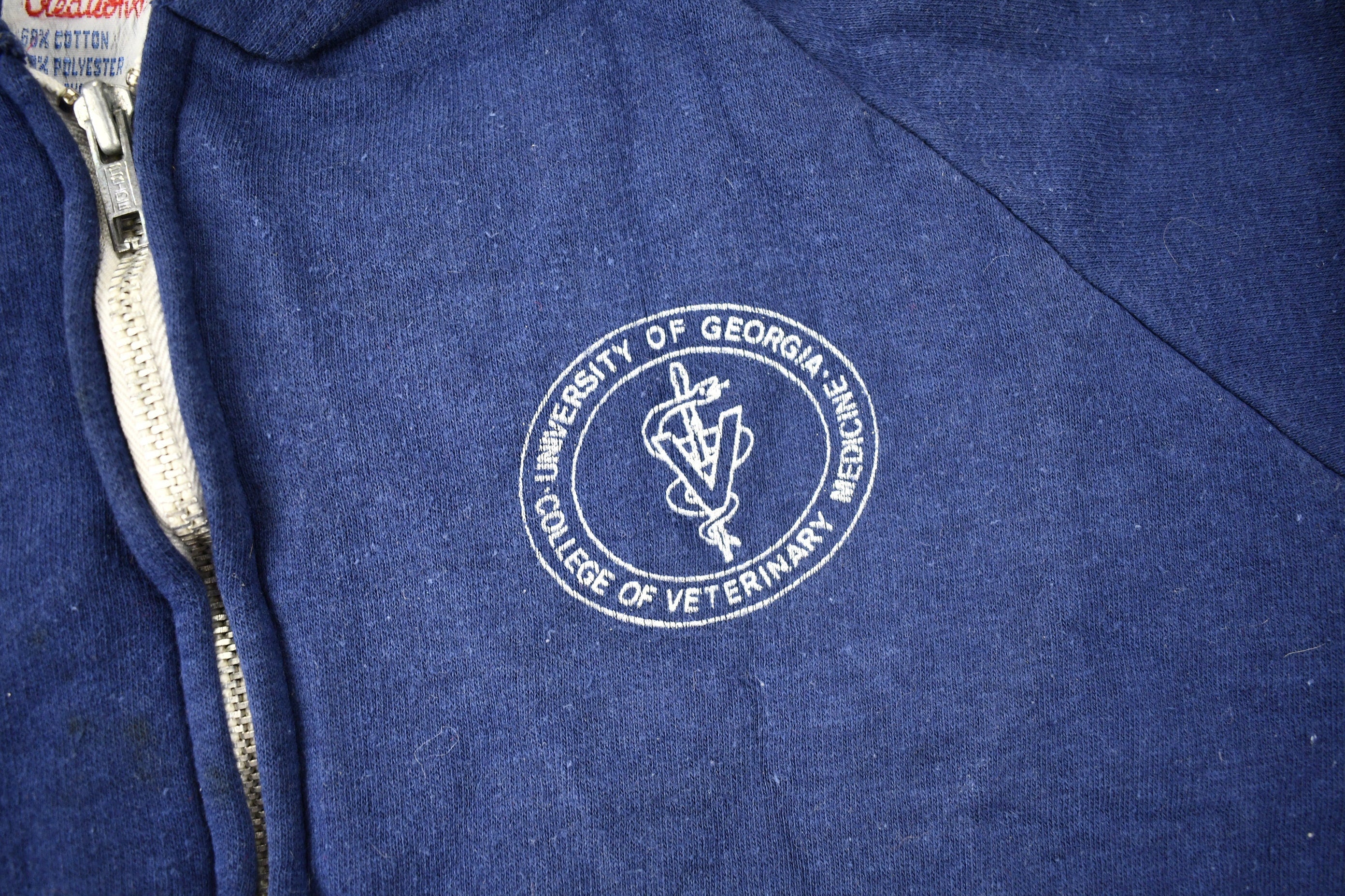 Vintage 1980s University of Georgia Collegiate Raglan Hoodie