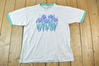 Vintage 1990s Morning Sun Double Collar Floral T-Shirt