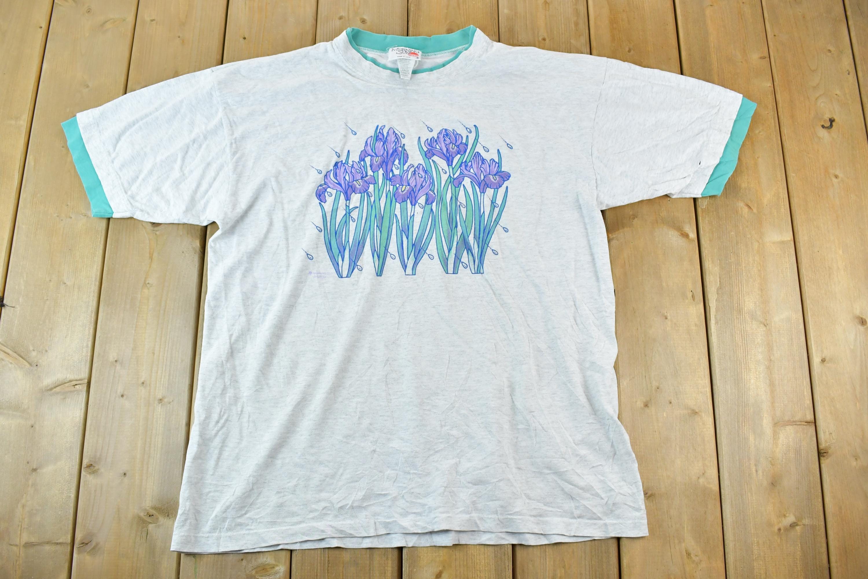 Vintage 1990s Morning Sun Double Collar Floral T-Shirt