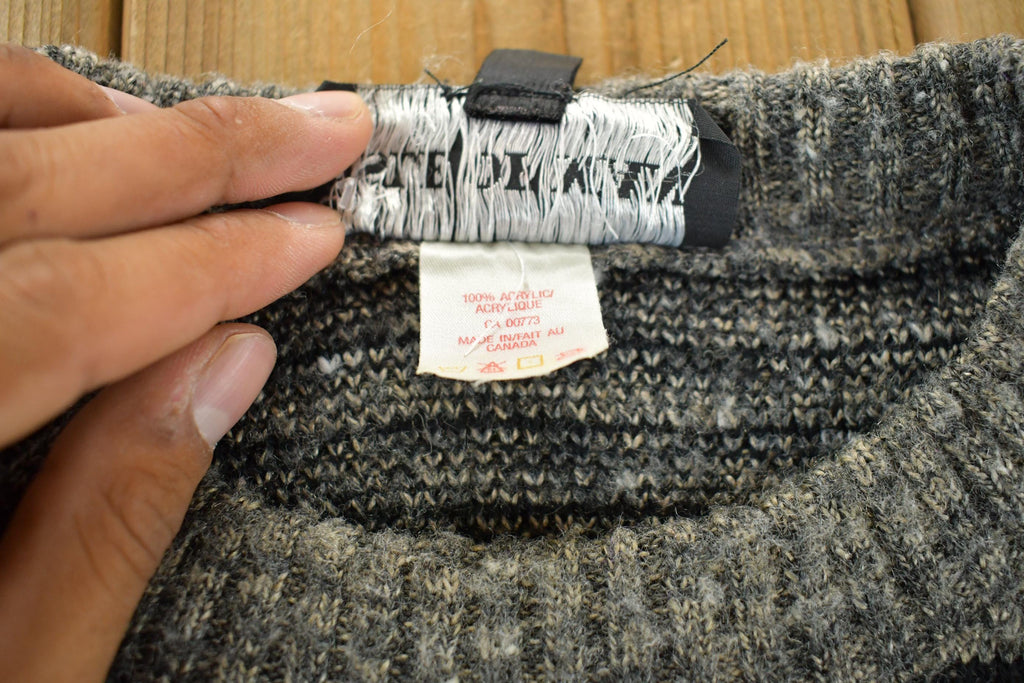 Vintage 1990s Isle of Man Knit Abstract Pattern Crewneck Sweater