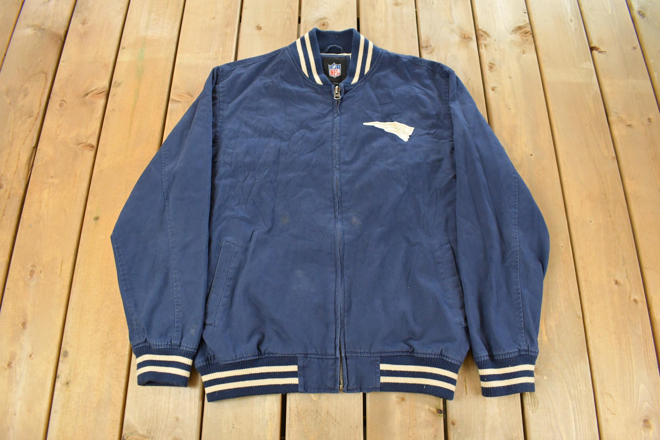 Vintage 2000s NFL New England Patriots NFL Full Zip Bomber Jacket Men's Large